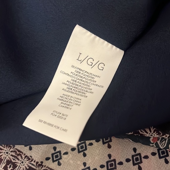 CAbi Purple Green Navy Floral Festival Maxi Dress Style No. 3675 Size Large - Picture 8 of 9